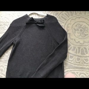 Bow front sweater
